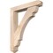 Ekena Millwork Olympic Arts and Crafts Smooth Bracket w/ Offset Brace, Douglas Fir, 5 1/2"W x 30"D x 36"H BKT0604X30X36OLY03SDF - alternate 1